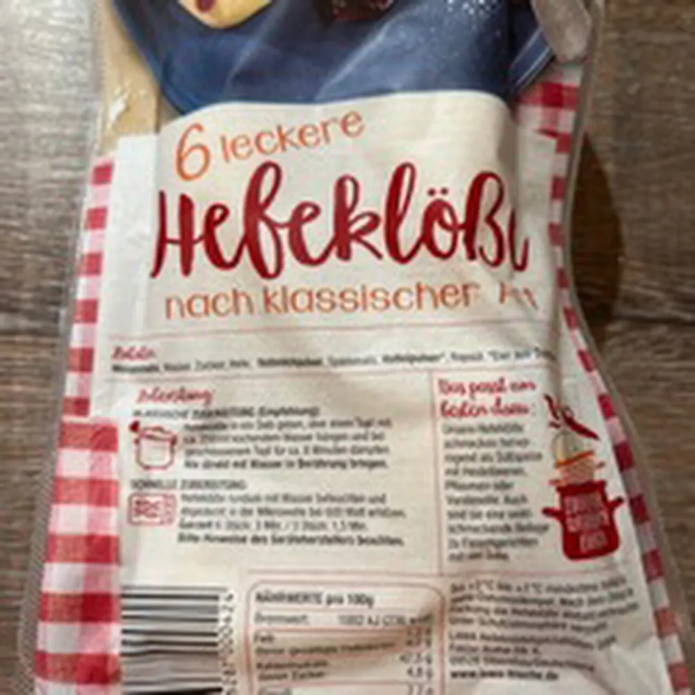 Hefeklöße