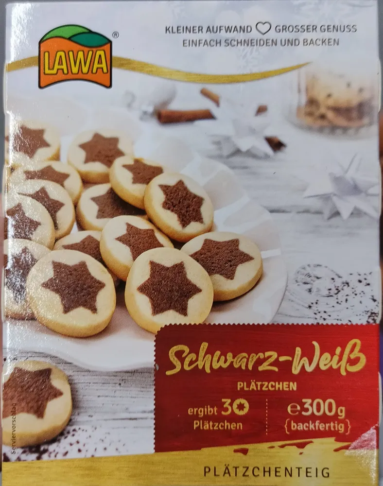 Plätzchenteig - Schwarz-Weiß