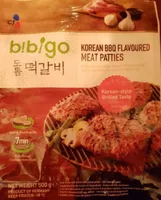 Korean BBQ flavoured meat patties