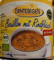 Bouillon mit Rindfleisch