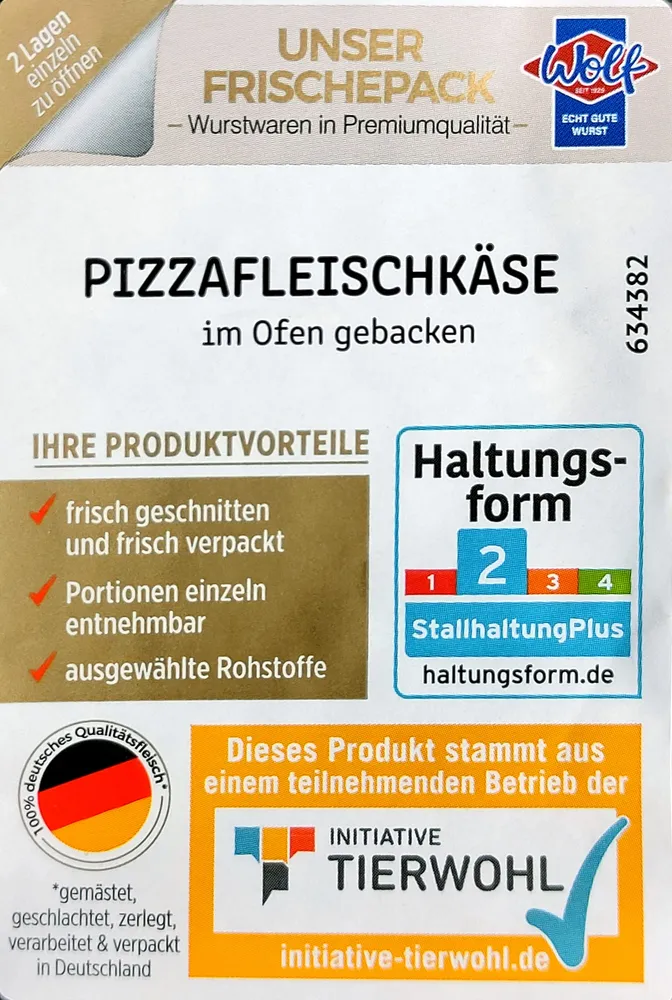 Pizzafleischkäse