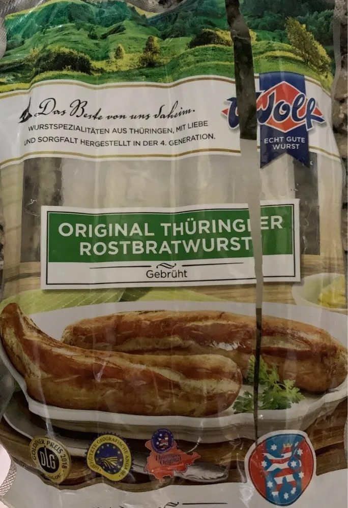 Original rostbratwurst