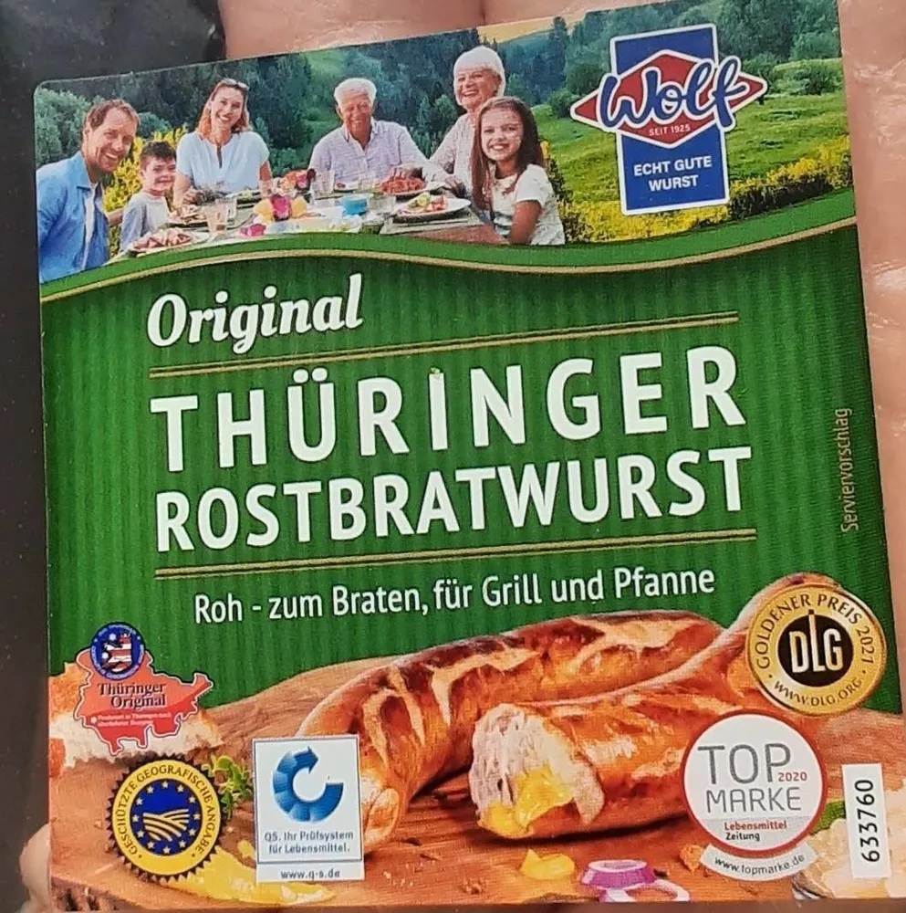 Original Thüringer Rostbratwurst