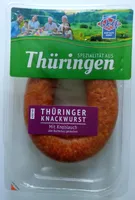 Thüringer Knackwurst, Mit Knoblauch, über Buchenholz geräuchert