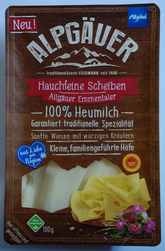 Hauchfeine Scheiben - Allgäuer Emmentaler