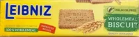 Leibniz biscuits with 100% wholemeal