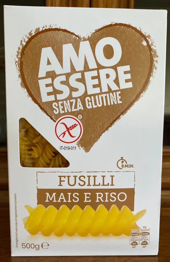 Fusilli mais e riso