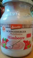 Schrozberger Milchbauern Demeter Himbeere Joghurt mild 4017194461919  Joghurt, mild mit Himbeerzubereitung