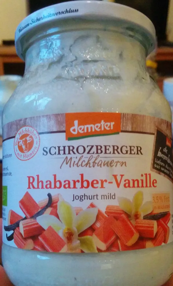 Rhabarber-Vanille Joghurt mild