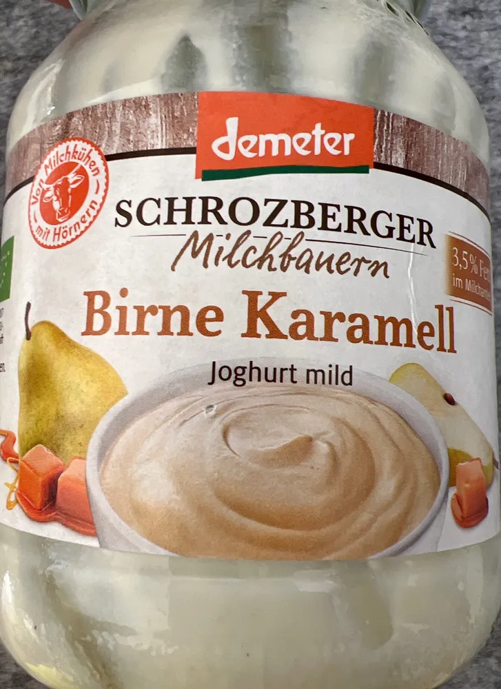 Birne Karamell Joghurt mild