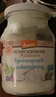 Speisequarkzubereitung