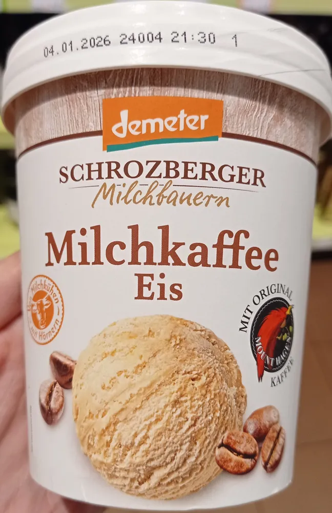 Milchkaffee Eis