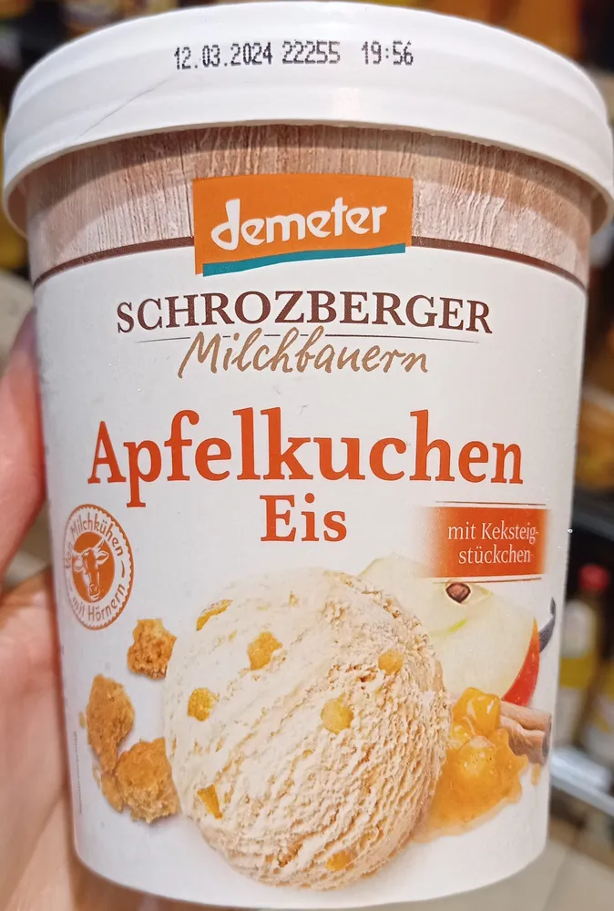 Apfelkuchen Eis