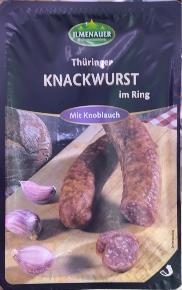 Thüringer Knackwurst mit Knoblauch und Rote Bete Pulver