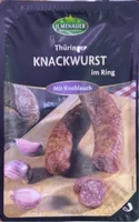 Thüringer Knackwurst mit Knoblauch und Rote Bete Pulver