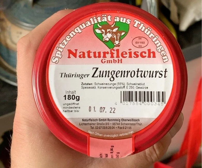 Zungenrotwurst