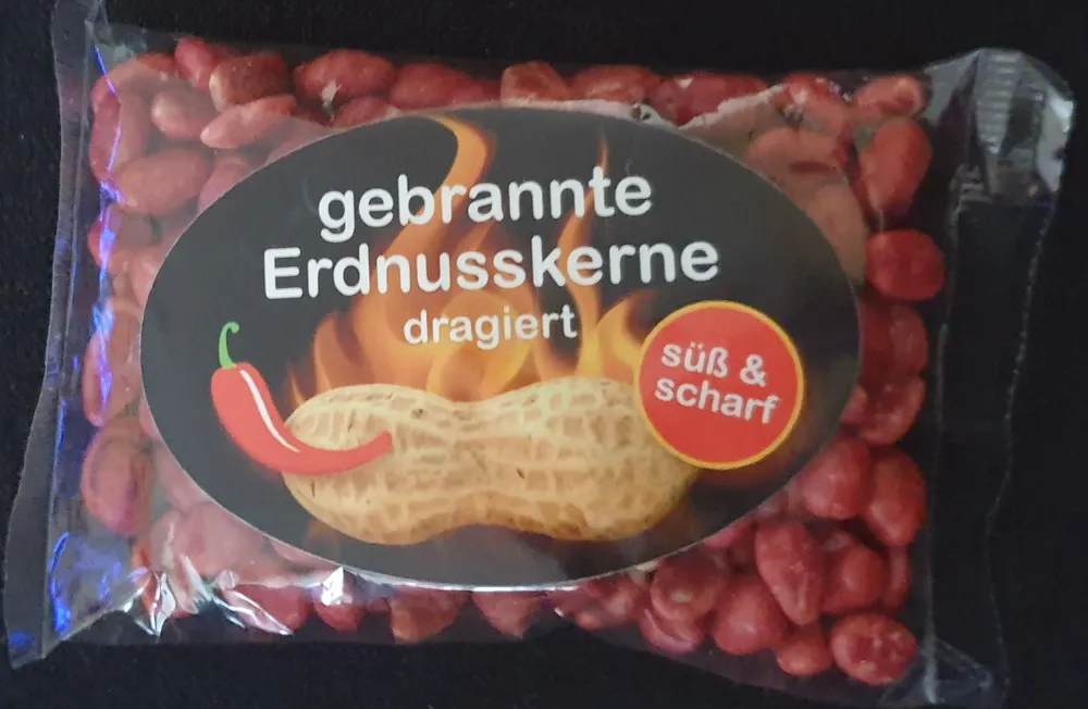 gebrannte Erdnusskerne dragiert süß und scharf