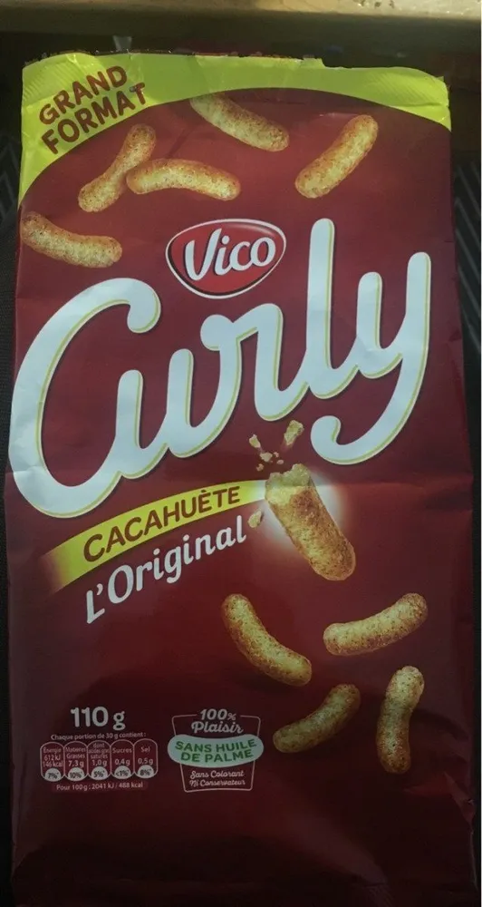 Curly cacahuète