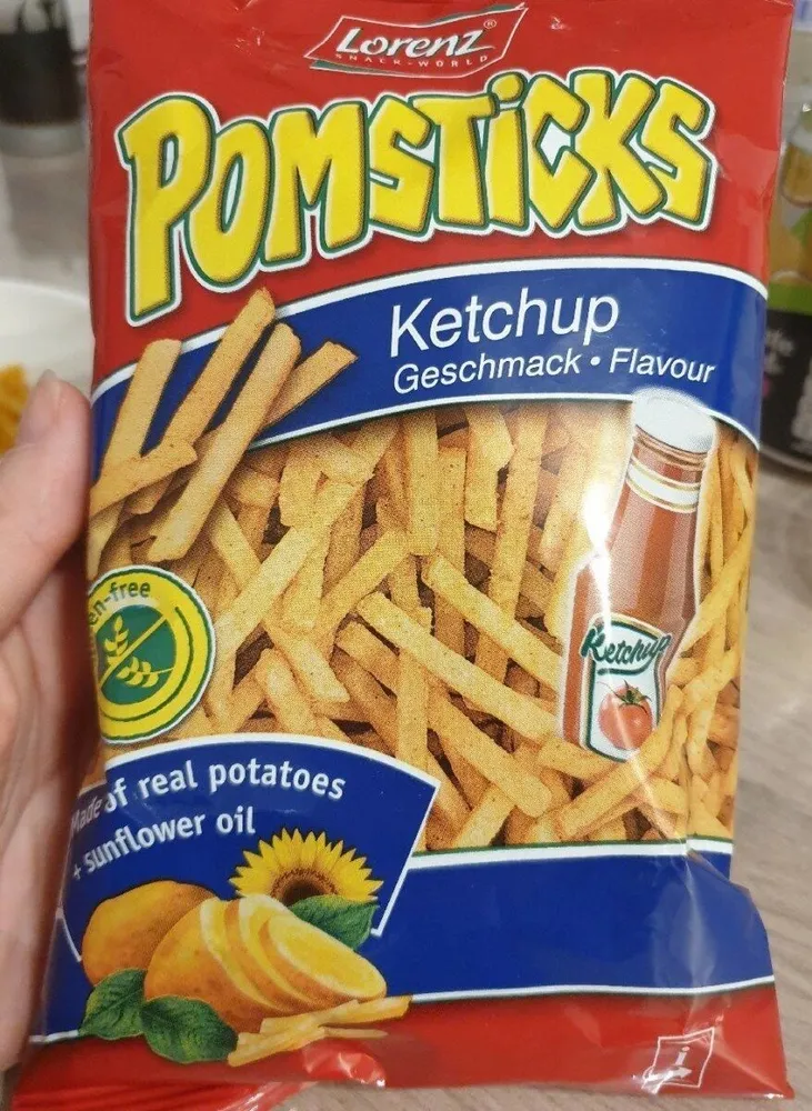 Pomsticks ketchup