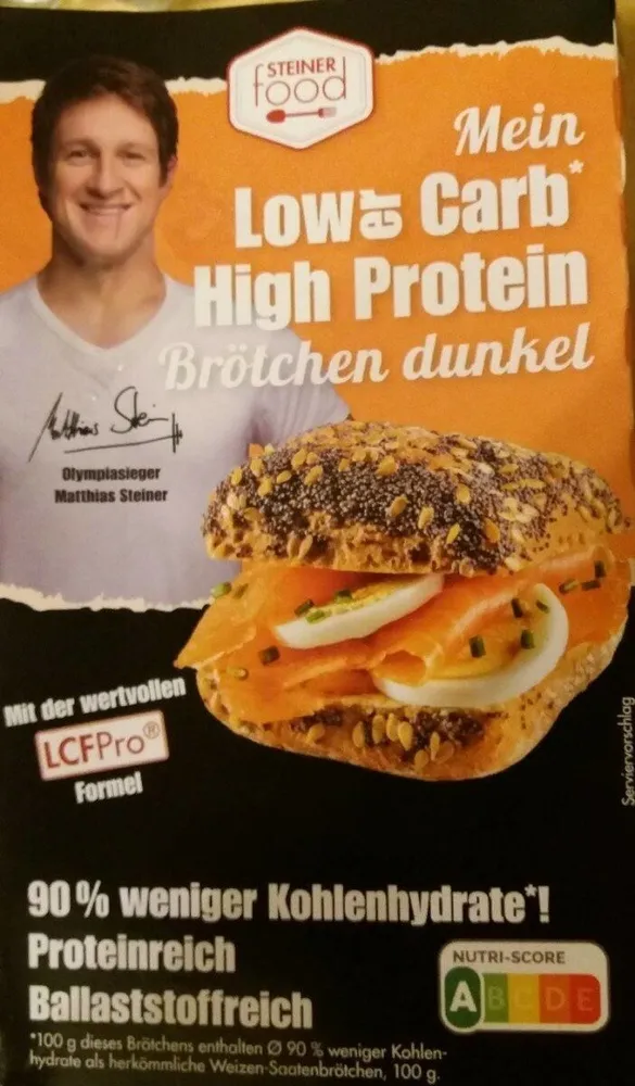 Mein Lower Carb High Protein Brötchen dunkel