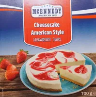 Cheesecake American Style Strawberry Swirl