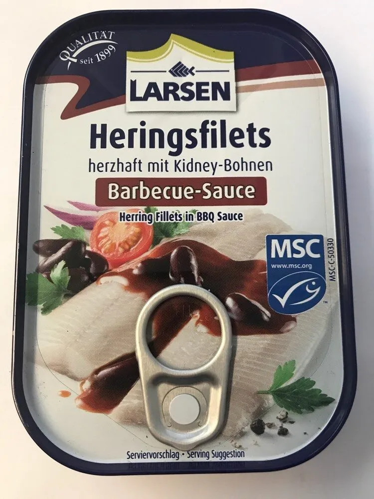 Heringsfilets Barbecue-Sauche