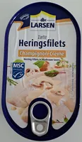Zarte Heringsfilets Champignon-creme