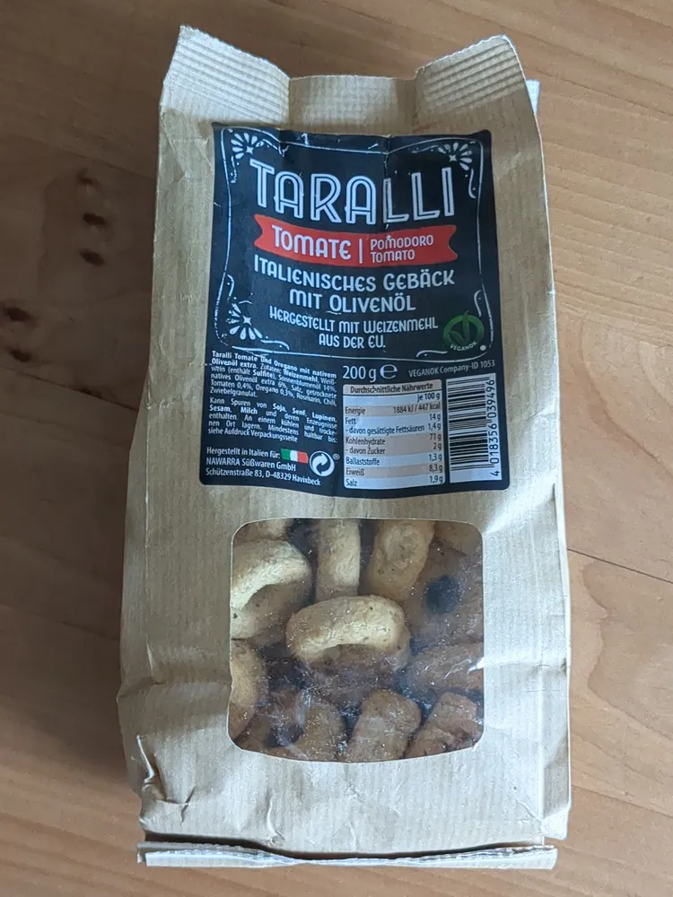 Taralli Italienisches Gebäck mit Olivenöl