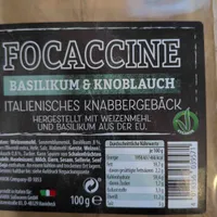 Focaccine Basilikum & Knoblauch