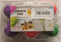 6 Bunte Eier