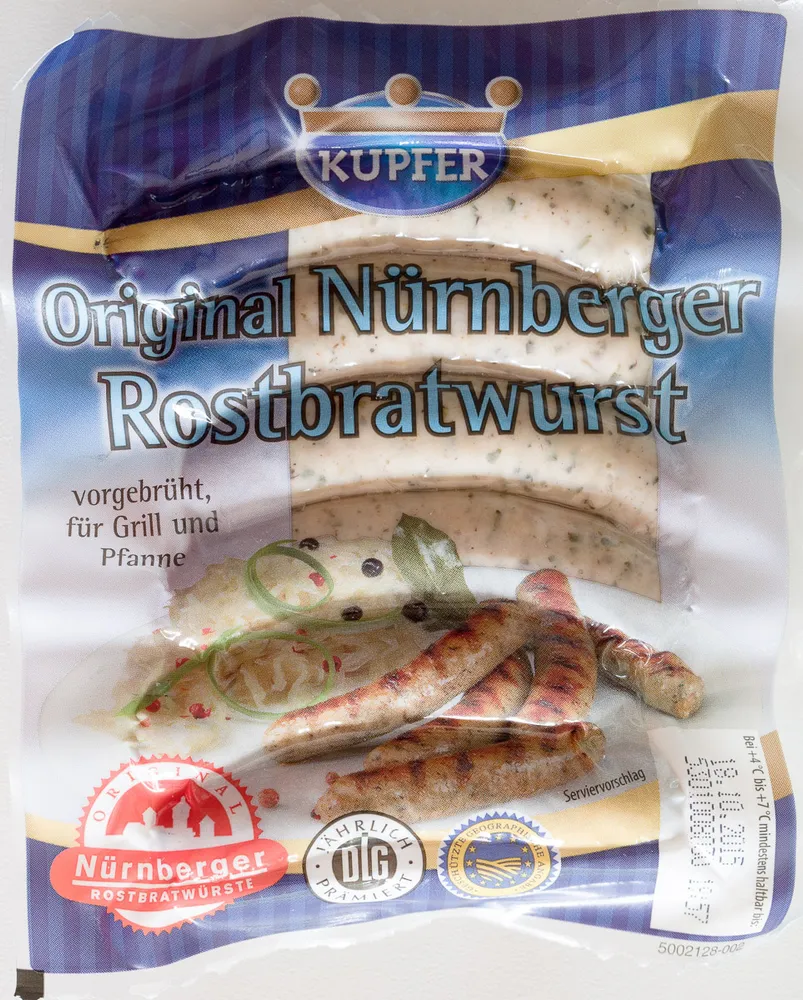 Original Nürnberger Rostbratwurst