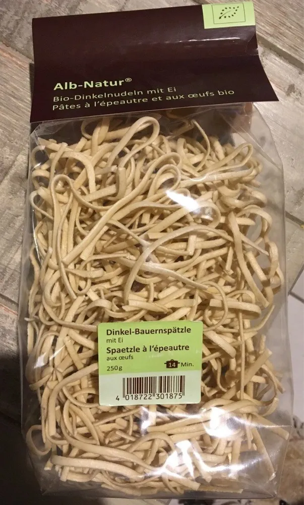 Alb-natur Teigwaren Dinkel-bauernspätzle Mit Ei,250 GR Packung