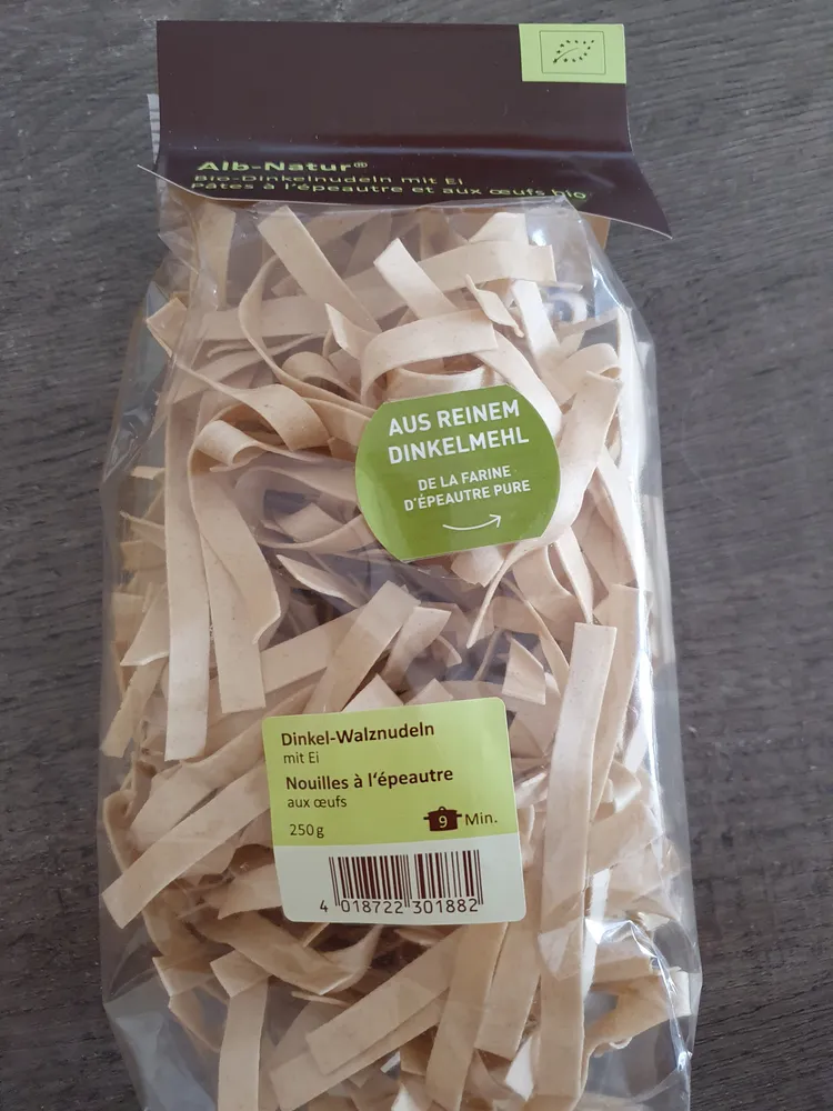 Dinkel-walznudel 8MM Glatt