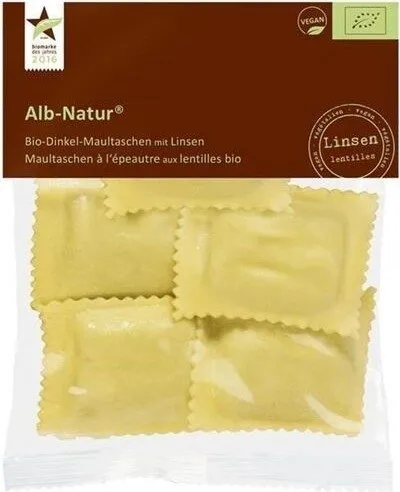 Raviolis aux lentilles bio