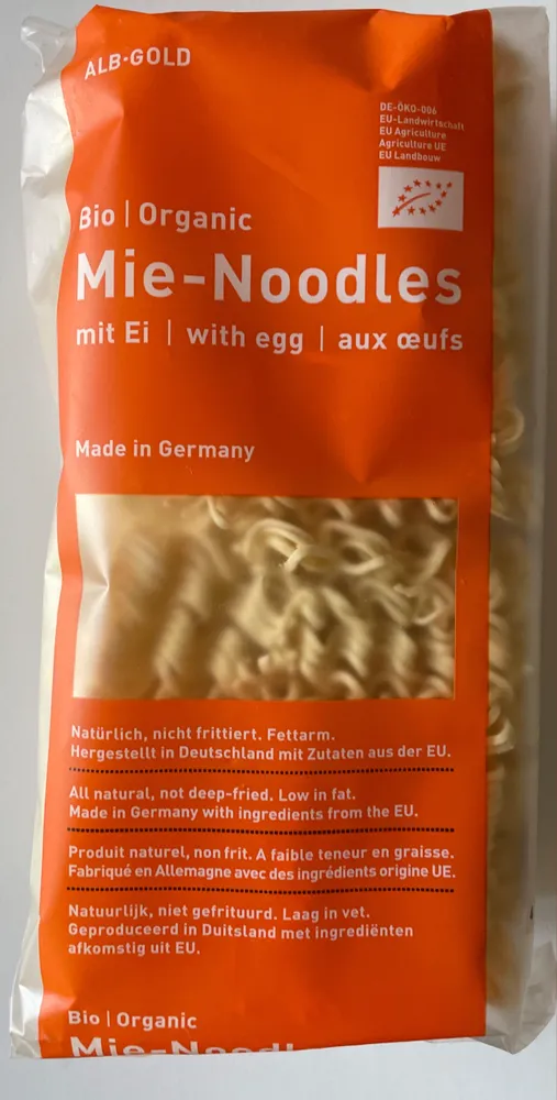Bio Mie-Nudeln mit Ei