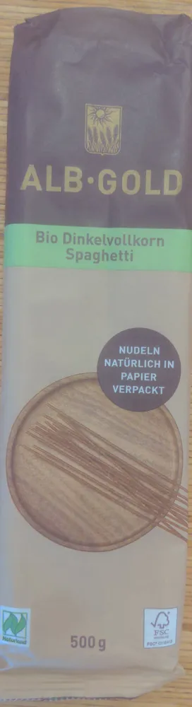 Bio Dinkelvollkorn Spaghetti