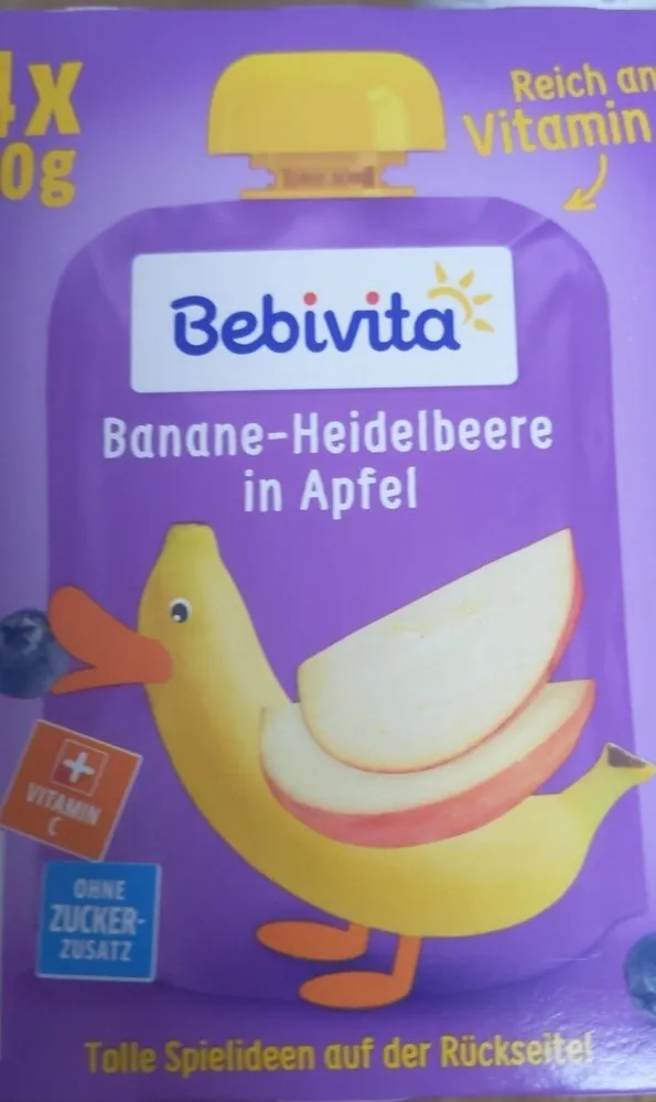 Banane-Heidelbeere in Apfel