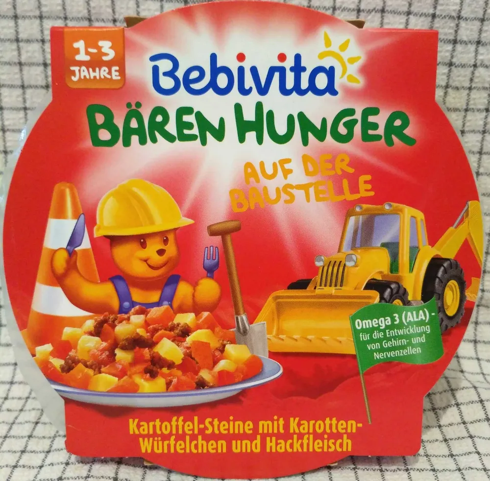 Bären Hunger auf der Baustelle