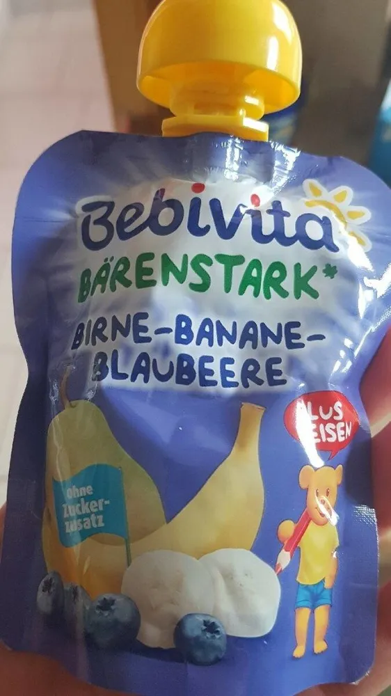 Birne-banane-blaubeere
