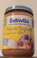 Frucht + Joghurt Erdbeere in Apfel