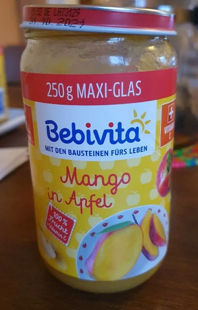 Mango in Apfel