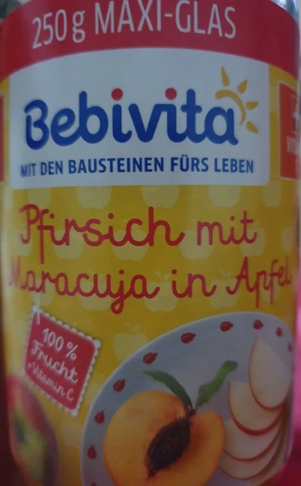 Pfirsich mit Maracuja in Apfel