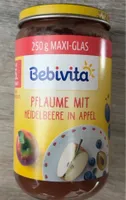Pflaume mit Heidelbeere in Apfel