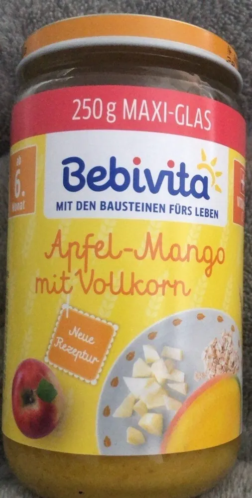 Apfel-Mango mit Vollkorn