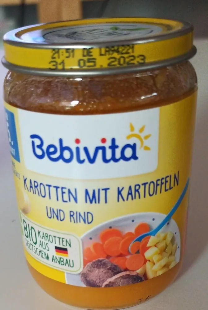 Bebivita Karotten mit Kartoffeln und Rind