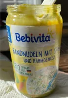 Bandnudeln mit Spinat und Rahmgemüse