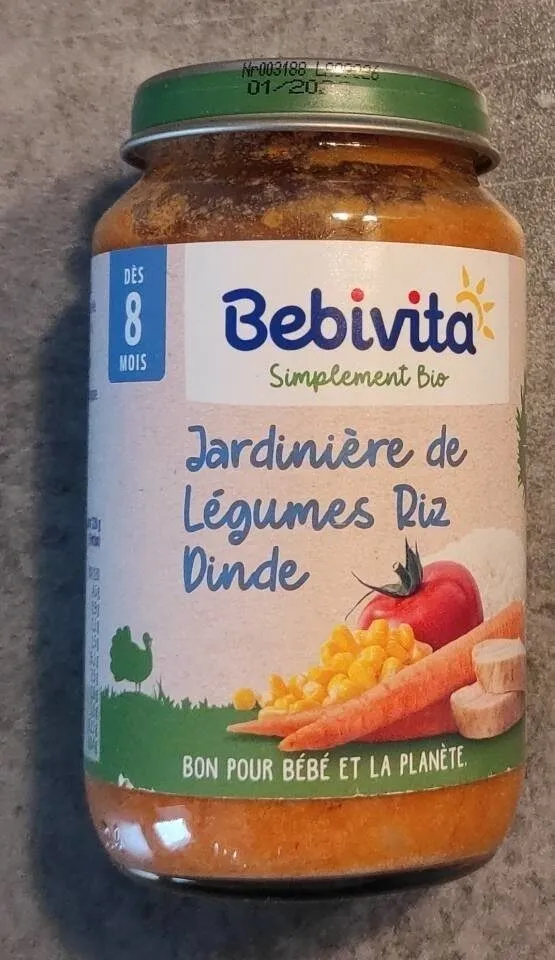 Jardinière de légumes Riz Dinde