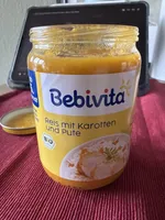 Reis mit Karotten und Pute