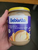 Abendbrei Grieß in Banane Apfel