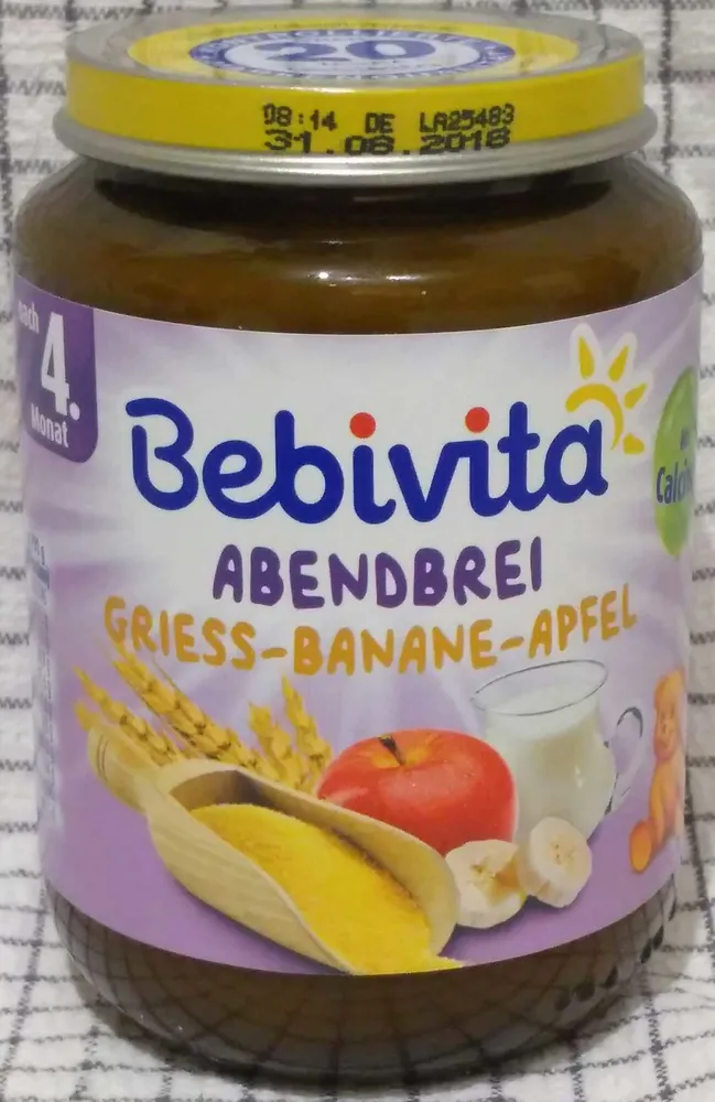 Abendbrei Griess- Banane- Apfel   ( Nach dem 4. Monat )